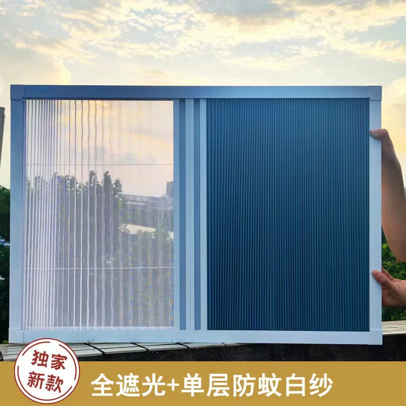 100% Blackout Blind Screen Dual Cellular Shade Honeycomb Blinds for Sliding Door Blinds Insect Prevention Screen Cellular Shade